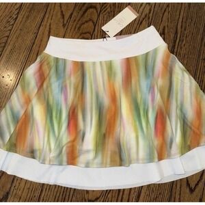 Calia Double‎ Layer Mesh Skort Filtered Flora Multi Women's Size M Athletic